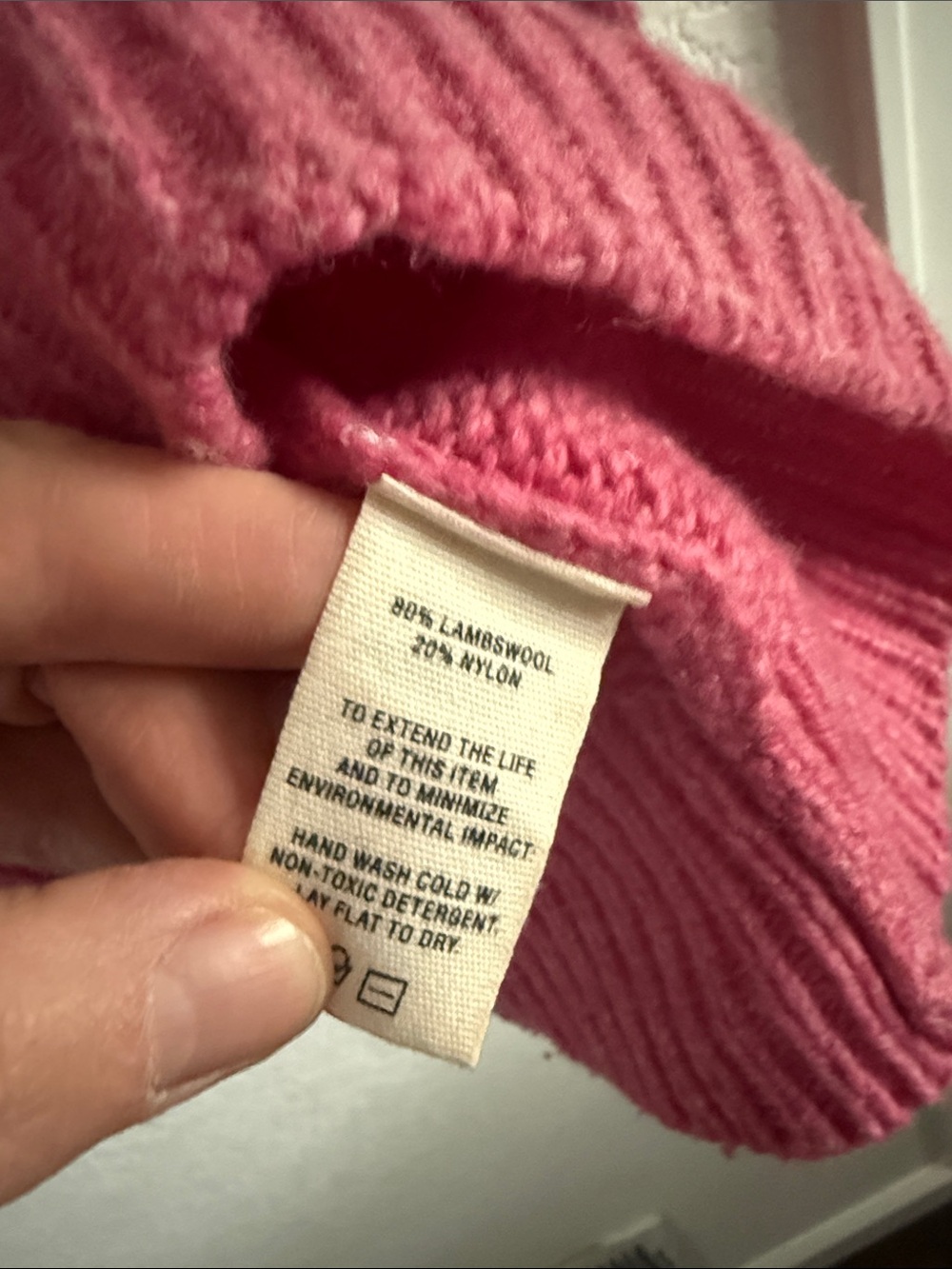 Alex Mill Deep Raspberry Raglan Crewneck Sweater - Picture 3 of 5